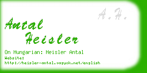 antal heisler business card